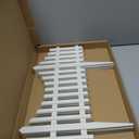 CHICIEVE Garden Fence Border for Decorative Fence Landscape Edging Plastic Flower Grass Lawn Bed Fencing Border, 4 Pcs 24x13 inch