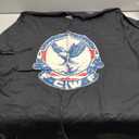 F-CAW-F Vintage Bald Eagle America T-Shirt (Black, XXXL)