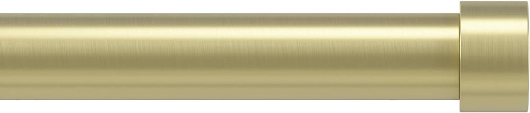 Umbra Cappa Curtain Rod, Includes 2 Matching Finials, Brackets & Hardware, 36 to 66-Inches, Gold