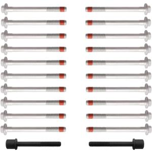 AUCERAMIC ES73121 Engine Cylinder Head Bolt Set for 2015-2021 Cadillac Escalade 2014-2021 Chevrolet Express Silverado Suburban Tahoe GMC Savana Sierra 1500 2500 3500 Yukon XL 5.3L 6.2L 6.6L V8