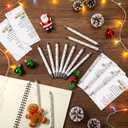 45 Set Glitter Christmas Pens Gifts Bulk Christmas Employee Appreciation Gifts Ballpoint Pens with Thank You Cards for Office Coworker Staff Team Teacher Nurse (Lights)