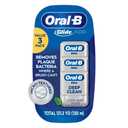 Oral-B Glide Dental Floss, Shred Resistant, Gentle on Gums, Natural Wax, Slides Smoothly, Deep Clean Cool Mint Flavor, 40 M, 3 Count (131.23 Foot (Pack of 3))