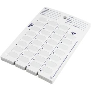 Ezy Dose 31-Day Daily Disposable Cards for Pill, Medicine, Vitamin, Use with Unit Dose Cold Seal System (Case of 500)