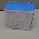 Candy Bila Kids Bluetooth 6.0 Headphones with LED Light, 85Hours Playtimes, Type-C Fast Charging, 85/94dB Volume Limited, Comfort Wireless Headphones with Built-in Mic, Wired & TF Card Mode, Blue