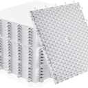 Fabbay Dryland Synthetic Ice Tiles for Hockey Floor Mat 12 x 12 Squares Hockey Training Equipment Board for Shooting Outdoor (White)