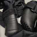 Updated Version - 100% Waterproof Dog Boots with Leggings  Stay-On Paw Protectors with Chest Strap for Rain & Snow, Anti-Slip Traction, Adjustable Fit, Machine Washable (Small, Black)