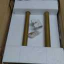 Masupu Sofa Arm Tray Table - 360 Swivel Height Adjustable End Table, Small Snack Side Table for Couch, C Shaped Table for Bed, Chair or TV Tray Table(Marble White and Gold)