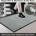 Mibao Super Absorbent Front Door Mat, 72" x 24", Non-Slip Washable Indoor Doormats, Low Profile Entryway Rug Outdoor, Dirt Resistant Welcome Mats for Front and Back Door Entrance, Sage Green