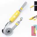 Hand Free Dog Leash Adjustable Length 4-6 ft with Reflective Stripor for Medium&Small Dogs Comfortable Handle and Sturdy Rope for Walking, Jogging and Running Your Dog (Yellow)