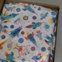 Amazon Basics Microfiber Kids' Sheet Set with Pillowcase, 3-Piece, Twin, Cosmic Adventure