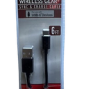 Wireless Gear Sync & Charge Cable 6 Ft