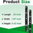 Wadoy 21" Lawn Mower Blade 2 Pack Compatible with Greenworks 21 Inch Mower Blade,Replacement Part for MO40L03,MO48L4422,MO40L4413,C3208101