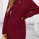 PRETTYGARDEN Women's Swimsuit Cover Up 2025 Summer Bathing Suit Swimwear Crochet Knit Dress Fashion Beach Vacation Clothes (Red, XL)