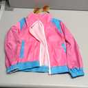 Happy Cherry Kids 80s Tracksuit Colorblock Hip Hop Dance Outfit Boys Girls Retro Windbreaker Jacket with Pants Set, Size 110