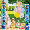 2Pcs Spider and His Friends Birthday party Porch Sign Door Hanging Banner Birthday Party Supplies for Wall Decorations
