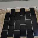 Thick Black Peel and Stick Subway Tile Backsplash Self Adhesive for Kitchen Bathroom Wall (10-Sheet, 12"12")