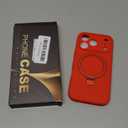 SKYLMW Compatible with iPhone 17 Pro Case with Magnetic Invisible Stand Compatible with Mag-Safe Military Drop Tested Shockproof Silicone iPhone 17 Pro Phone Cases for Women Men 6.3"Red