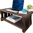 Small Altar Table,Coffee Tables,Hand Carved Natural Brown Wood Small Puja Table, Used in The Tea Table,Study Room,Yoga Room.IT is 23.6 Inches (L),11.6 Inches (W), 8 Inches (H), 60CM