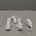 Remote Controller with Nunchunk for Wii and Wii U Games - Remote Controller + Nunchunk for Wii Remotes - Set of 2 (White)
