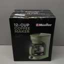 MELLERHOME 12-Cup Drip Green Coffee Maker, Borosilicate Carafe, Auto-Off, Reusable Filter, Anti-Drip, Keep-Warm Function, Clear Water Level Window, Green Kitchen Accessories & Dcor