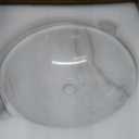 KRAUS Elavo Round Vessel White Porcelain Ceramic Bathroom Sink, 16 inch KCV-141