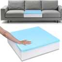 Upholstery Foam 24"x24" – 6“ Thick Couch Cushion Replacement, Cut to Size, 24''x24''x6''