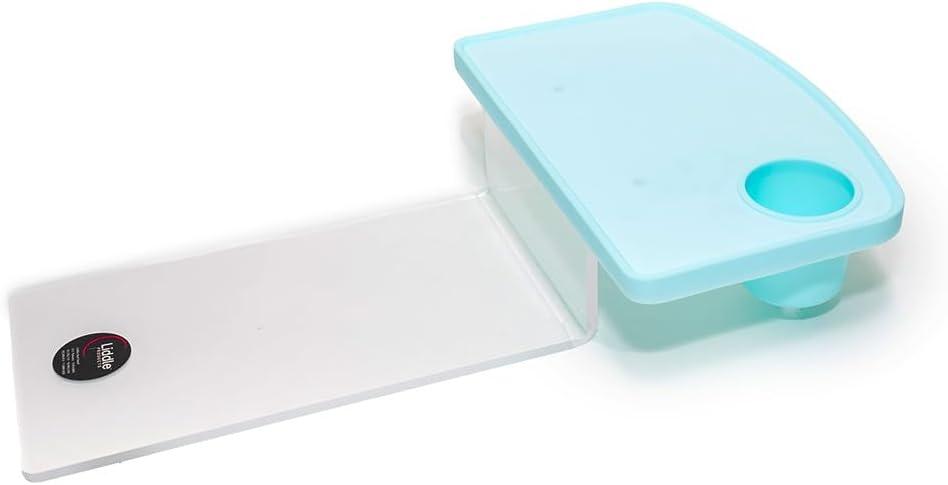 Liddle Bed Shelf Z Bracket with Mint Silicone Top - Modern Innovations Bedside Shelf for Bed - Floating Shelf with Non-Slip Surface for Nightstand Essentials - Easy Install Bedside Organizer