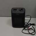 Aikoper Space Heater, 1500W Electric Heaters Indoor Portable with Thermostat, PTC Fast Heating Ceramic Room Small Heater with Heating and Fan Modes for Bedroom, Office and Indoor Use (Black)