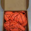 Sratte 30 Pieces Mini Inflatable Basketballs 4 Inches Small Kids Ball Toys Mini Basketballs for Kids Basketball Party Sports Game Hoops Beach Pool Supplies