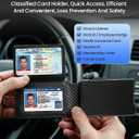 [High-Capacity] Wallet for Men with 2 ID Windows, 15-18 Credit Card Holder, Smart Pop-Up Bifold RFID Blocking Metal Case, Tactical Compact Wallet, Money Clip, Birthday Gifts for Him, Men's Front Pocket