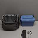 Cordless Electric Lunch Box for Adults, APP Control Heated Lunch Box for Men Food Warmer 9000mAh Rechargeable Lunch Box 248℉ Timer Lunch Box, 5sided Heated lunchbox for Work/Outdoor/Valentine's Gift