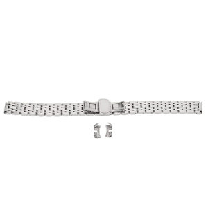 Stainless Steel Watchbands, Metal Replacement Watch Strap Bracelet, Polished SmartWatch Wristwatch Band with Butterfly Buckle Accessory