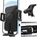 WAAPAK Car Phone Holder Mount 2014-2023 BMW X5 X5M, 2015-2023 X6 X6M, 2019-2022 X7 Auto Accessories Interior Decoration Smartphone Thick Case Cradles Navigation Bracket iphone (BMW-X5-X6-X7-19-23)