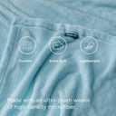 Bedsure GentleSoft Fleece Blankets Twin Size River Blue - 300GSM Lightweight Plush Fuzzy Cozy Soft Blanket for Bed, Sofa, Couch, Travel, Camping, 60x80 inches