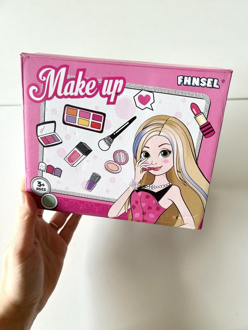 54 Pcs Kids Makeup Kit for Girls, Princess Real Washable Pretend Play Cosmetic Set Toys with Mirror, Birthday Gifts for 3 4 5 6 7 8 9 10+Years Old Girls Kids (Light Purple)