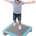 Mini Trampoline for Kids, Indoor Rebounder Non-Slip Base, Sensory Trampoline for Autism Kids, Bounce Board for Sensory Integration Training, Outdoor Recreation, Max Load 220 lbs