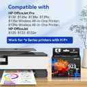 923 Ink Cartridges Combo Pack for HP Printers Replacement for HP 923 HP923 Ink Cartridge Work for OfficeJet Pro 8130e 8125e 8120e 8135e 8138e 8139e 8122e 8120 8122 8123 Printer Without Chip (4 Pack)