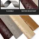 Bnell Floor Transition Strip Floor Cover Strip Self Adhesive Vinyl Laminate 2" Floor Flat Divider Strip for Joining Floor Gaps and Doorway Transitions (19.68Ft, White Wood Grain)