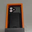 TopMade Mag-Safe Case for iPhone 17 with Magnetic Wallet Card Holder, Mag-Safe Phone Case with Magnetic Wallet Fit 4 Cards, Translucent Matte Shockproof Case for iPhone 17 6.3 inch, Black