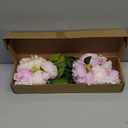 Pink Peonies Silk Flowers 2 Bouquets Pink Fake Peonies 14 Heads Faux Peony Flowers with Stems for Wedding Decoration Bride Bouquet Faux Flowers Crafts Floral Arrangement (Multi-Pink)