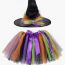 Tutu Dreams Halloween Witch Tutu Outfit for Women Free Size Halloween Party Dress Up