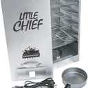 Smokehouse Little Chief Front Load Smoker, Low to Mid Temperature Smoker for Fish, Jerky, Cheese, Sausage & Other meats, Smoke Up to 25 Pounds of Meat & Fish