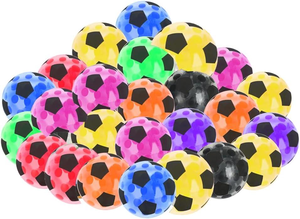20 Pack Mini Stress Balls Set Fidget Toys for Adults, Colorful Soccer Squishy Squeeze Stress Relief Ball, Party Favors Bags Gifts