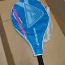 AMA SPORT Kids Tennis Racket for Junior Toddlers Starter Kit 17-25" for Girl Pink and Boy Yellow with 420D Nylon Shoulder Strap Bag, Graffiti Blue 23"