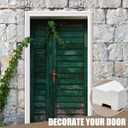 5 Pcs Mitered White PVC Brickmould Outdoor Door Trim Kit 1-1/4" x 2" x 81-3/4" Exterior Door Frame Kit