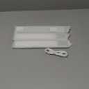 Under Cabinet Lighting Wireless, Rechargeable Motion Sensor Light Indoor, 3 Color Dimmable Closet Light Battery Operated with LED Power Display, Magnetic Under Counter Lights for Kitchen, Home (3Pack)