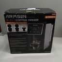 AIRMSEN Grind & Brew Coffee Maker with Built-in Grinder (2026 Model) - Single-Serve, Compatible with K-Cup Pods & Ground, 1000W Fast 6-14oz Brewer, Descaling Alert, Touchscreen & 50oz Removable Tank