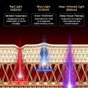 Red Light Therapy for Face Mask, Blue Light Therapy for Acne, Gifts for Women, Wrinkle LED Face Mask, 432 LED with Full Face Coverage & 3 Light Modes, Travel Bag for Home Use & Travel, Pink