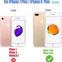 for iPhone 8 Plus Case,for iPhone 7 Plus Case for Women Men Girl,VoMotec Shockproof Anti-Scratch Slim Soft TPU Clear Protective Cover Cases for iPhone 8 7 Plus 5.5,Black Tiger Head with Colorful Cross