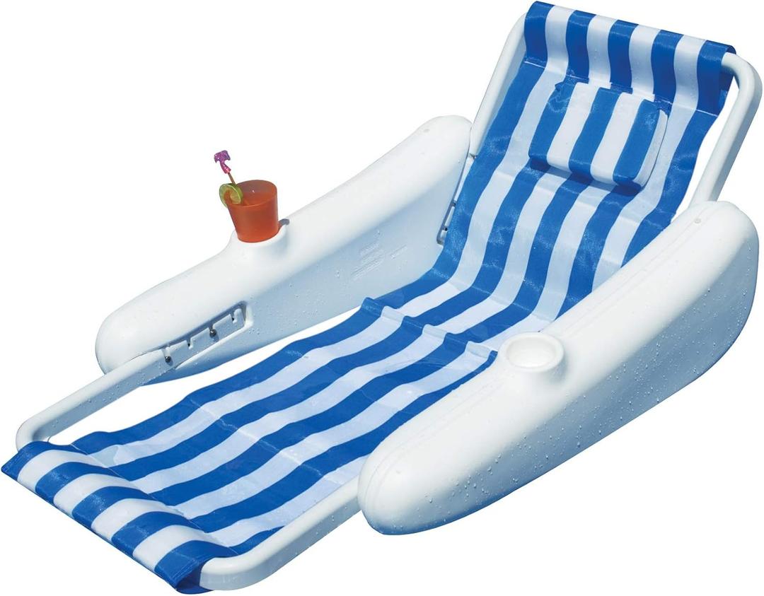 SunChaser Sling Floating Swimming Pool Lounge Chair
